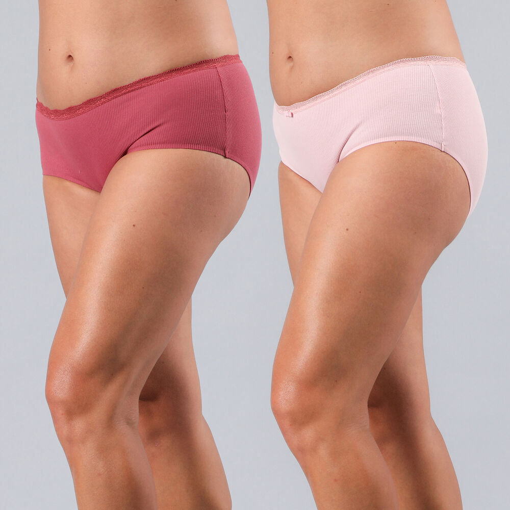 Pack 2x Calzon Maxi Bonded Flores Mujer 25498-237 image number 0.0